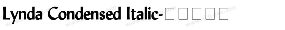 Lynda Condensed Italic字体转换